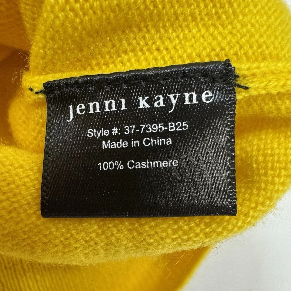 NWOT Jenni Kayne 100% Cashmere Marina Sweater XS Yellow aso Meghan Markle $445 - Picture 10 of 13